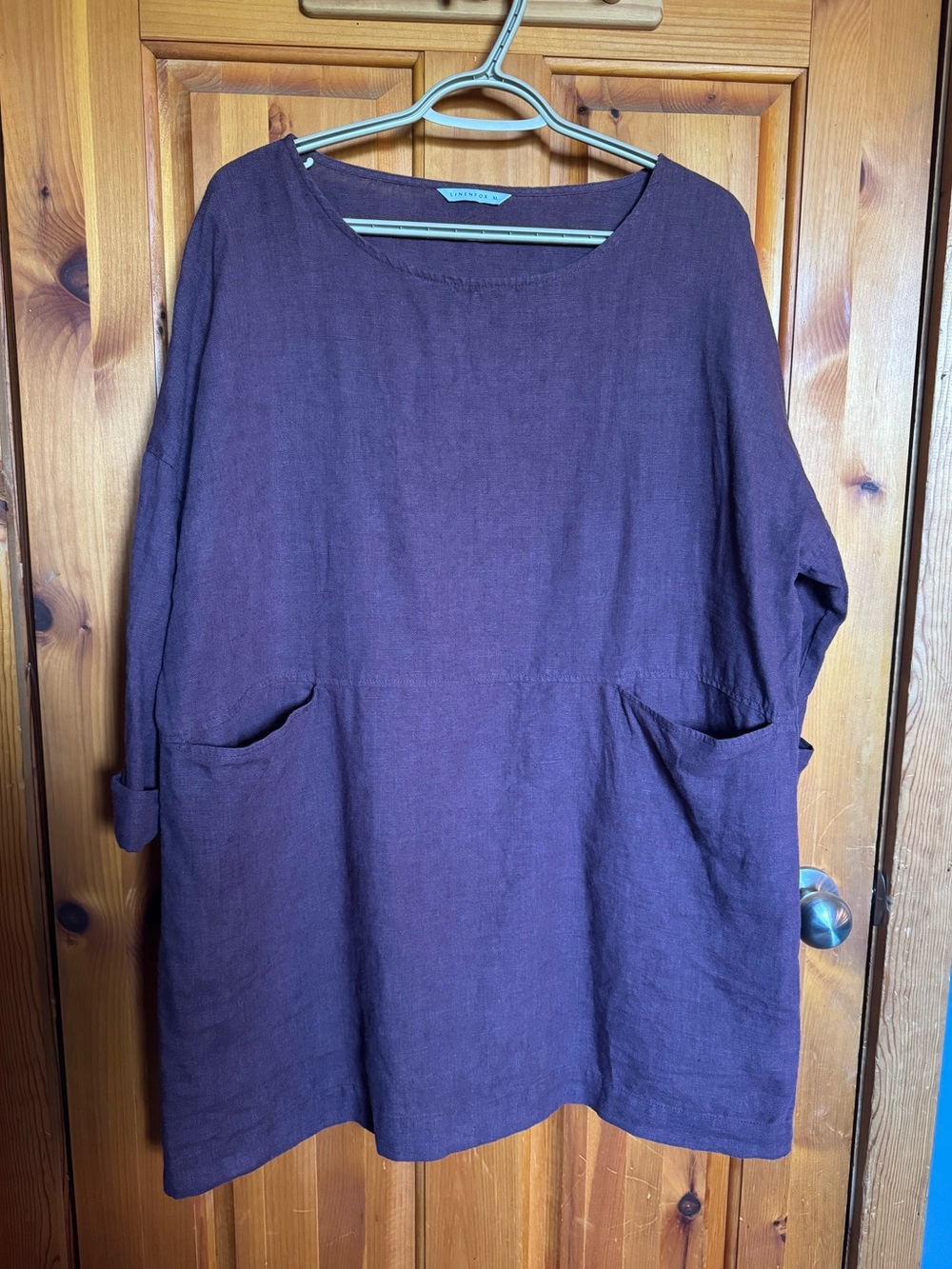 Linenfox purple tunic xl